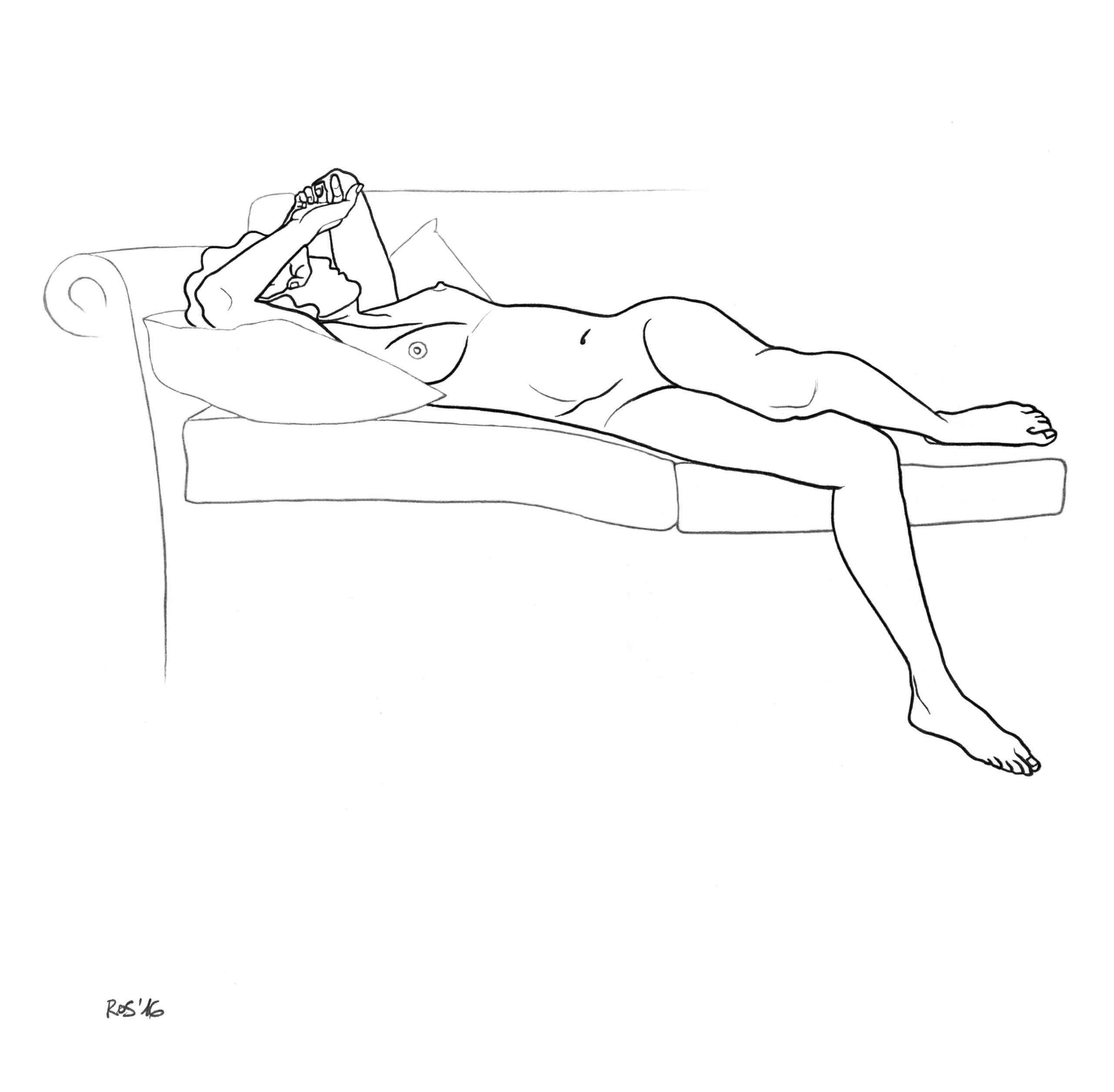 Nonchalance 1 Dibujo original 250€